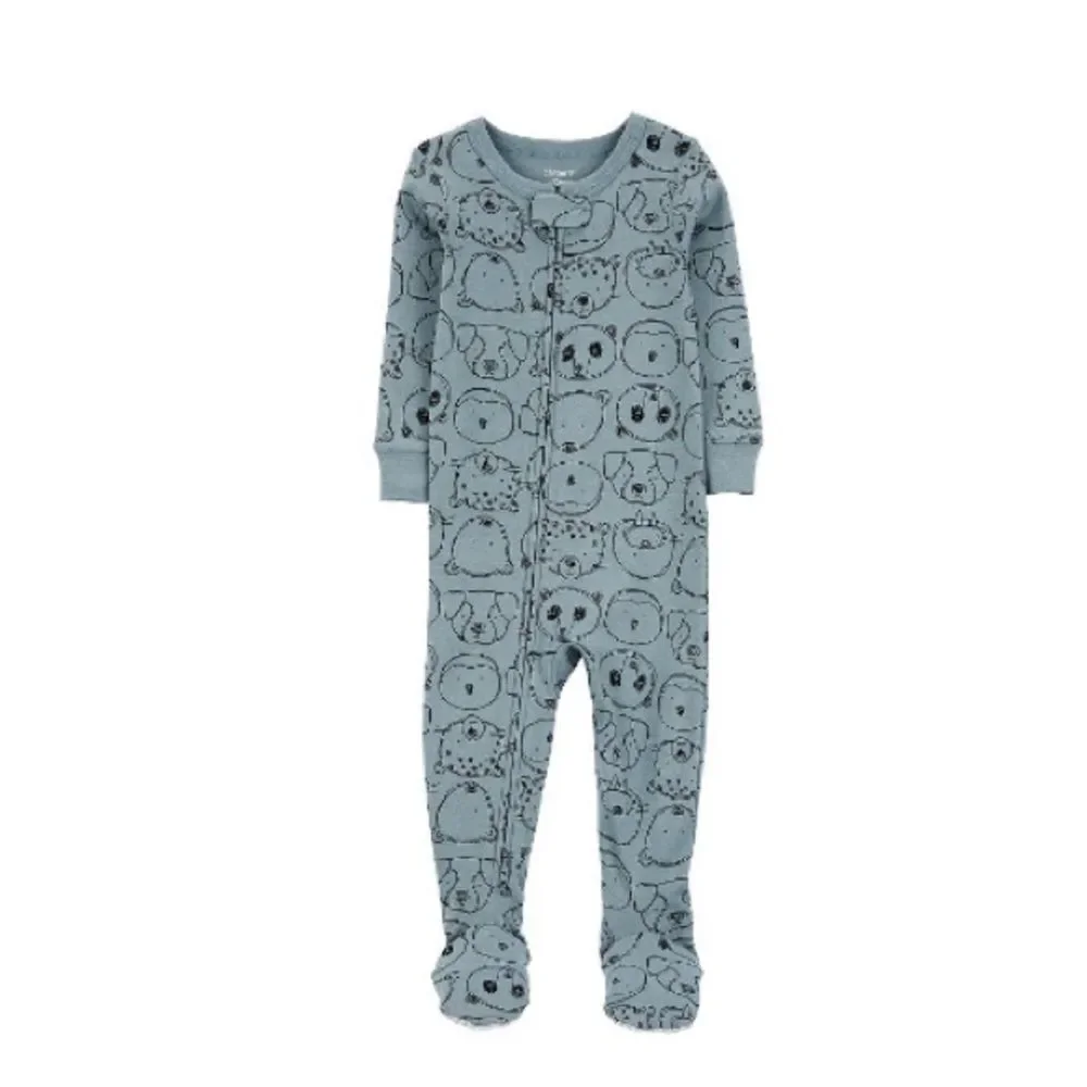 Carter's Toddler Boys 1-Piece Footed Pajama Animal print multiple sizes NWT